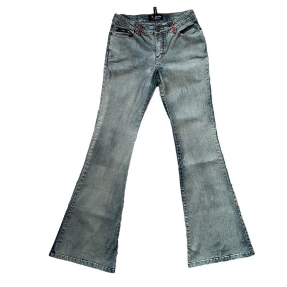 Urban Behavior Denim - Vintage 90's UB Jeans Low Rise Stretch Denim Flare Jeans - Size 29